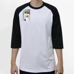 Raglan 3/4 Roundneck Shirt (White Body) Thumbnail