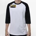 Raglan 3/4 Roundneck Shirt (White Body) Thumbnail