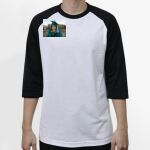 Raglan 3/4 Roundneck Shirt (White Body) Thumbnail