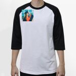 Raglan 3/4 Roundneck Shirt (White Body) Thumbnail