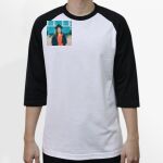 Raglan 3/4 Roundneck Shirt (White Body) Thumbnail