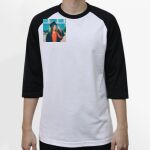 Raglan 3/4 Roundneck Shirt (White Body) Thumbnail