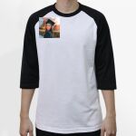 Raglan 3/4 Roundneck Shirt (White Body) Thumbnail