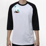 Raglan 3/4 Roundneck Shirt (White Body) Thumbnail