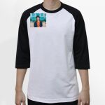 Raglan 3/4 Roundneck Shirt (White Body) Thumbnail