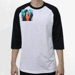 Raglan 3/4 Roundneck Shirt (White Body) Thumbnail