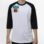 Raglan 3/4 Roundneck Shirt (White Body) Thumbnail