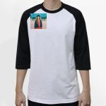 Raglan 3/4 Roundneck Shirt (White Body) Thumbnail