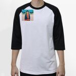 Raglan 3/4 Roundneck Shirt (White Body) Thumbnail