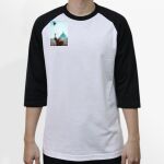 Raglan 3/4 Roundneck Shirt (White Body) Thumbnail