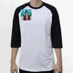 Raglan 3/4 Roundneck Shirt (White Body) Thumbnail