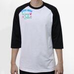 Raglan 3/4 Roundneck Shirt (White Body) Thumbnail