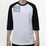 Raglan 3/4 Roundneck Shirt (White Body) Thumbnail