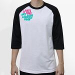 Raglan 3/4 Roundneck Shirt (White Body) Thumbnail