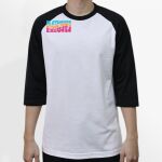 Raglan 3/4 Roundneck Shirt (White Body) Thumbnail