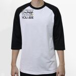 Raglan 3/4 Roundneck Shirt (White Body) Thumbnail