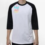 Raglan 3/4 Roundneck Shirt (White Body) Thumbnail