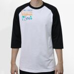Raglan 3/4 Roundneck Shirt (White Body) Thumbnail