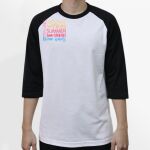 Raglan 3/4 Roundneck Shirt (White Body) Thumbnail