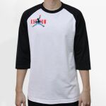 Raglan 3/4 Roundneck Shirt (White Body) Thumbnail