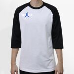 Raglan 3/4 Roundneck Shirt (White Body) Thumbnail