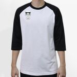 Raglan 3/4 Roundneck Shirt (White Body) Thumbnail