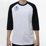Raglan 3/4 Roundneck Shirt (White Body) Thumbnail