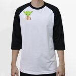 Raglan 3/4 Roundneck Shirt (White Body) Thumbnail
