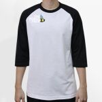 Raglan 3/4 Roundneck Shirt (White Body) Thumbnail