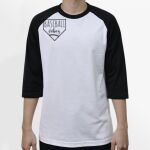 Raglan 3/4 Roundneck Shirt (White Body) Thumbnail