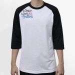 Raglan 3/4 Roundneck Shirt (White Body) Thumbnail
