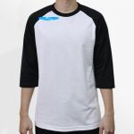 Raglan 3/4 Roundneck Shirt (White Body) Thumbnail