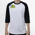 Raglan 3/4 Roundneck Shirt (White Body) Thumbnail