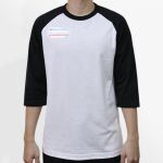 Raglan 3/4 Roundneck Shirt (White Body) Thumbnail