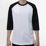 Raglan 3/4 Roundneck Shirt (White Body) Thumbnail
