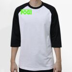 Raglan 3/4 Roundneck Shirt (White Body) Thumbnail
