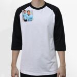 Raglan 3/4 Roundneck Shirt (White Body) Thumbnail