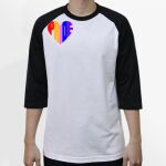 Raglan 3/4 Roundneck Shirt (White Body) Thumbnail