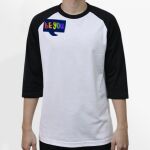 Raglan 3/4 Roundneck Shirt (White Body) Thumbnail