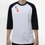 Raglan 3/4 Roundneck Shirt (White Body) Thumbnail