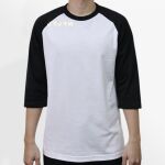 Raglan 3/4 Roundneck Shirt (White Body) Thumbnail