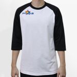 Raglan 3/4 Roundneck Shirt (White Body) Thumbnail