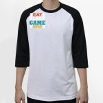 Raglan 3/4 Roundneck Shirt (White Body) Thumbnail