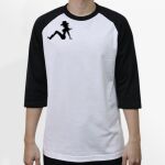 Raglan 3/4 Roundneck Shirt (White Body) Thumbnail