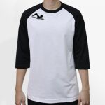 Raglan 3/4 Roundneck Shirt (White Body) Thumbnail