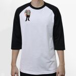 Raglan 3/4 Roundneck Shirt (White Body) Thumbnail