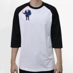 Raglan 3/4 Roundneck Shirt (White Body) Thumbnail