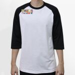 Raglan 3/4 Roundneck Shirt (White Body) Thumbnail