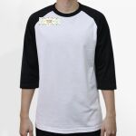 Raglan 3/4 Roundneck Shirt (White Body) Thumbnail