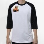 Raglan 3/4 Roundneck Shirt (White Body) Thumbnail